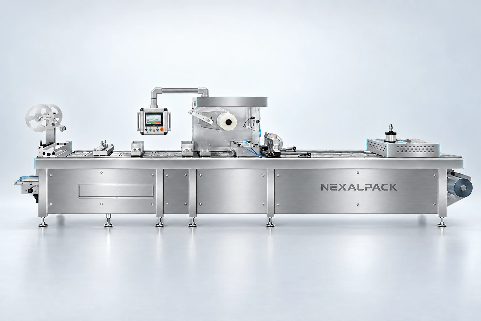 NEX-420T(Q) Rigid & flexible film thermoformer — studio render